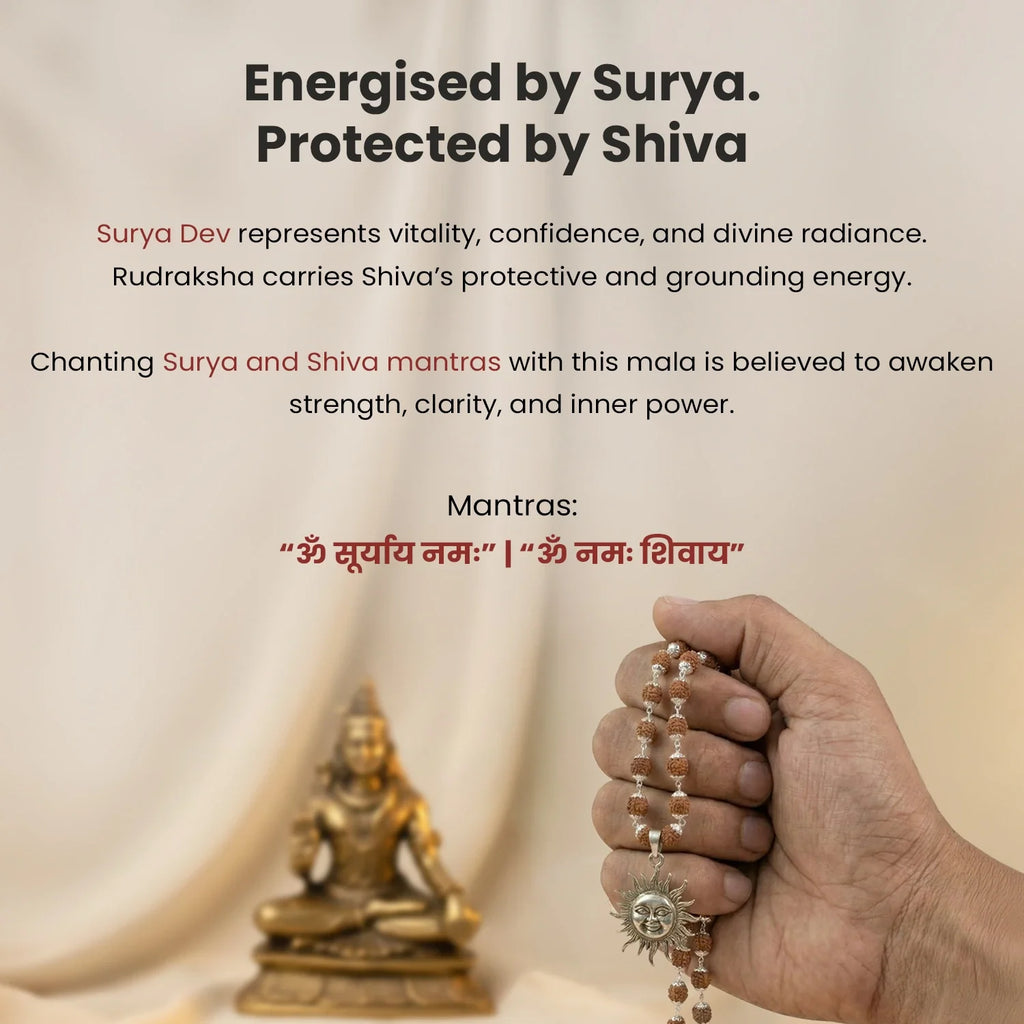Surya Shakti Rudraksha Mala | VastuKosha by Acharya Anuj