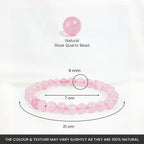 Rose Quartz Bracelet (Women - 6mm¬†Beads) | VastuKosha by Acharya Anuj