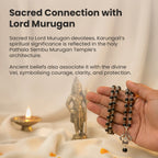 Rameshwaram Siddh Karthik Karungali Mala with Om Shiva Trishul Pendant | VastuKosha by Acharya Anuj