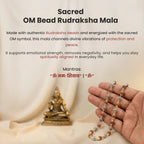 OM Bead Rudraksha Mala | VastuKosha by Acharya Anuj
