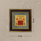 Maha Ashtlakshmi Siddh Vyapar Vridhhi Yantra on Raw Pyrite Frame | VastuKosha by Acharya Anuj
