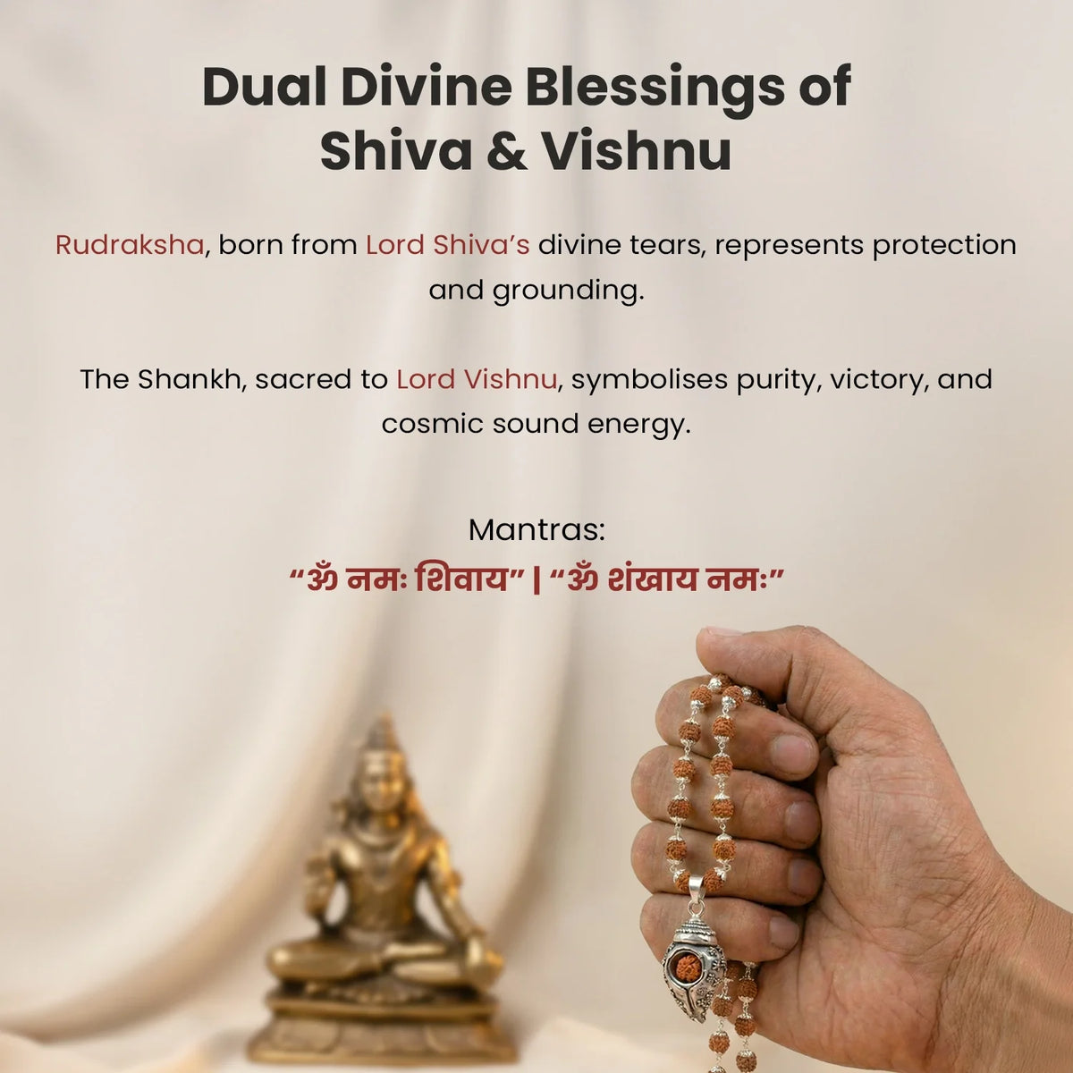 Divya Shankh Rudraksha Mala | VastuKosha by Acharya Anuj