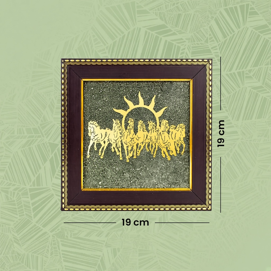 Maha Ashtlakshmi Siddh 7 Horses on Raw Pyrite Frame | VastuKosha by Acharya Anuj