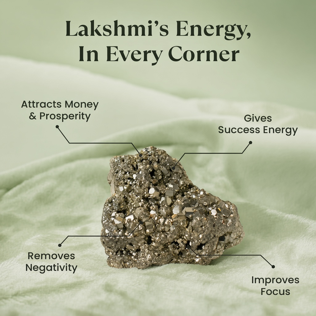 Maha Ashtlakshmi Siddh Raw Pyrite Anklet Set Of 2  | VastuKosha by Acharya Anuj