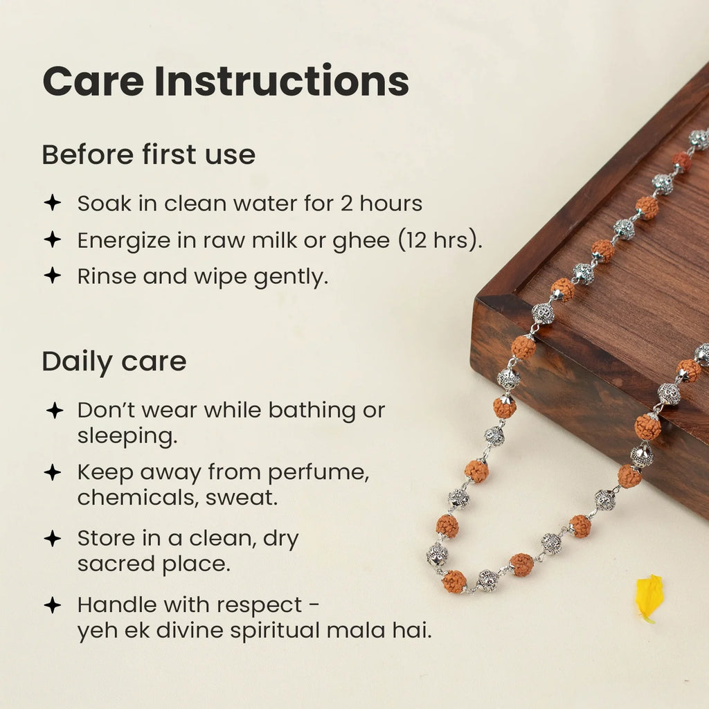 OM Bead Rudraksha Mala | VastuKosha by Acharya Anuj