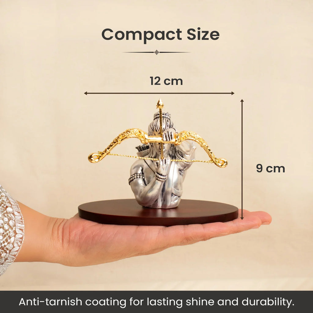 999 Silver Plated Shri Ram Dhanurdhari Idol | VastuKosha by Acharya Anuj