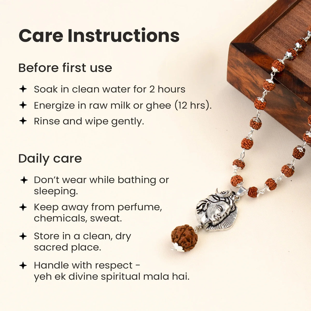 Shiv Rudraksha Mala with Adiyogi Shiv Pendant | VastuKosha by Acharya Anuj