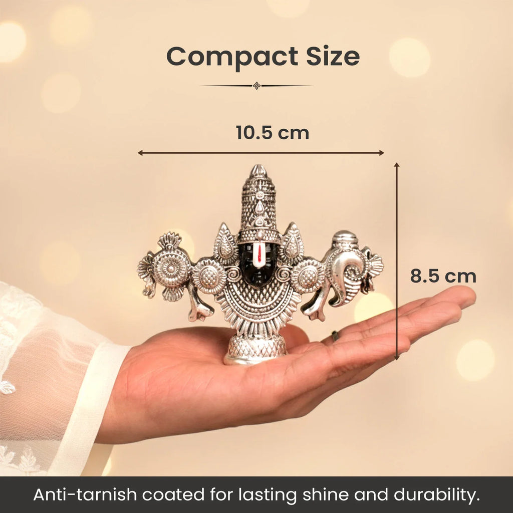 999 Silver Plated Lord Tirupati Balaji Idol | VastuKosha by Acharya Anuj