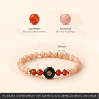 Taurus (‡§µ‡•É‡§∑‡§≠ ‡§∞‡§æ‡§∂‡§ø) Zodiac Sunstone & Carnelian Bracelet for Women  | VastuKosha by Acharya Anuj