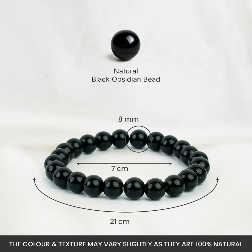 Black Obsidian Bracelet | VastuKosha by Acharya Anuj