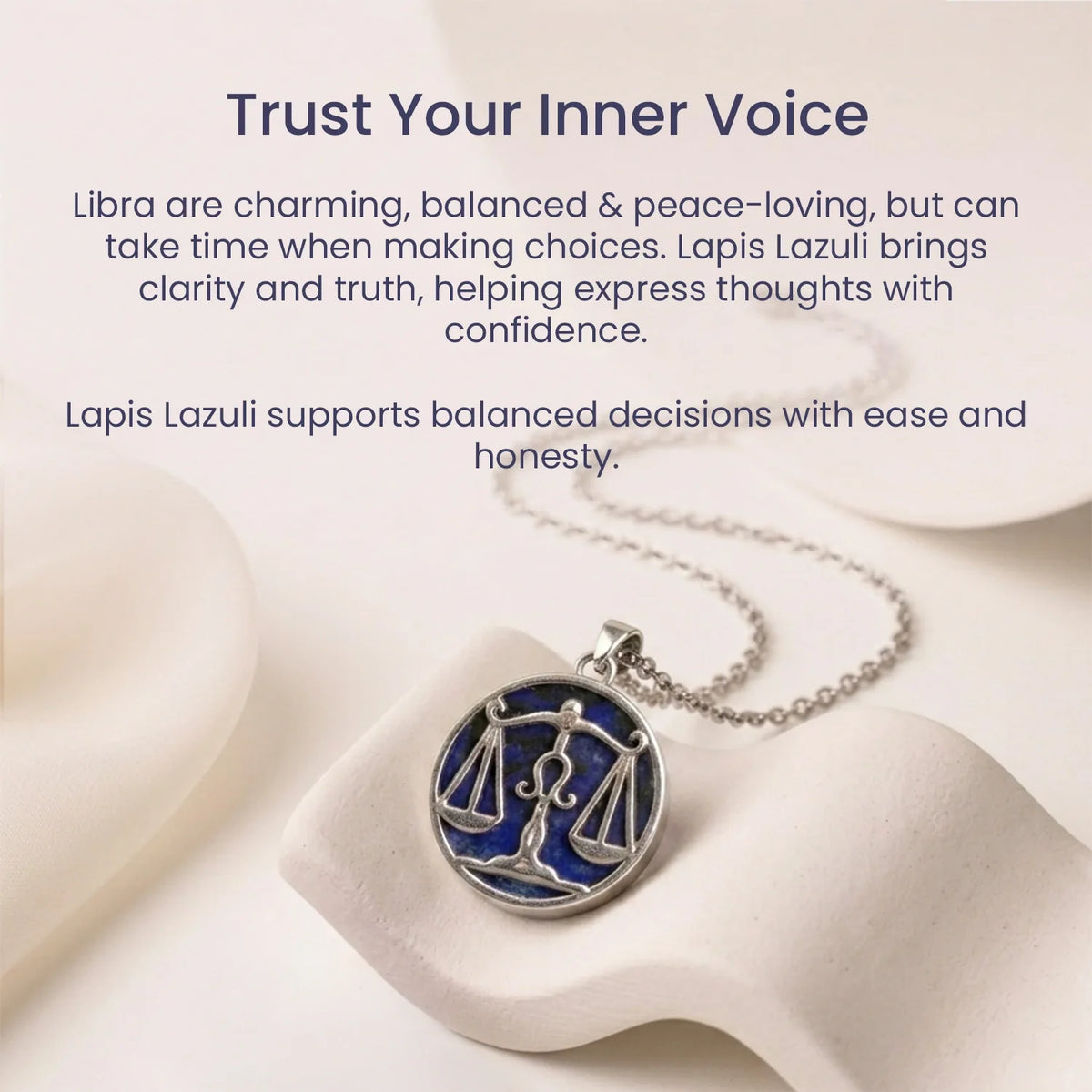 Unisex Libra Pendant (‡§§‡•Å‡§≤‡§æ ‡§∞‡§æ‡§∂‡§ø) with Lapis Lazuli | VastuKosha by Acharya Anuj