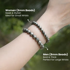 Raw Pyrite Bracelet (Women - 6mm¬†Beads) with FREE Raw Selenite Plate | VastuKosha by Acharya Anuj