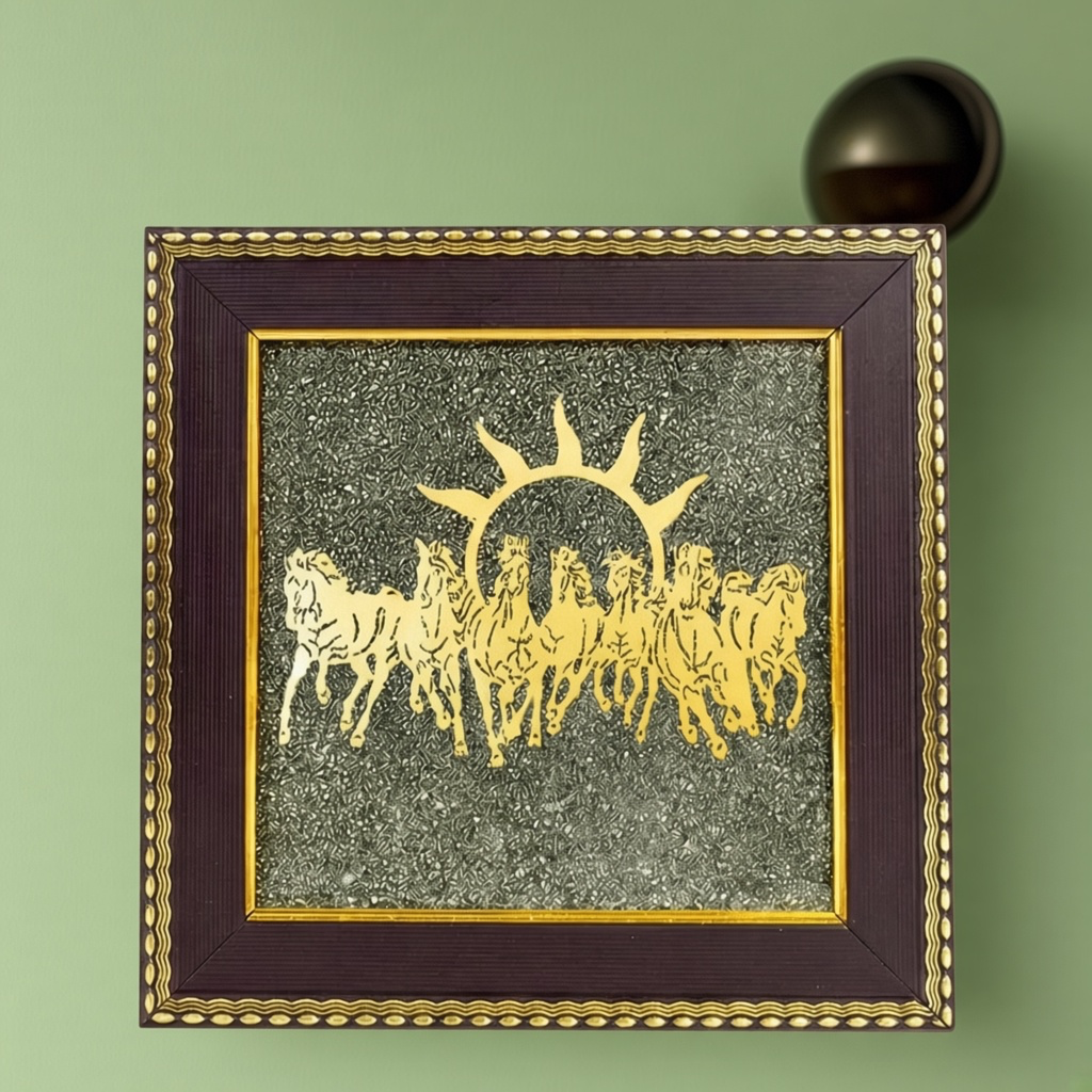 Maha Ashtlakshmi Siddh 7 Horses on Raw Pyrite Frame | VastuKosha by Acharya Anuj