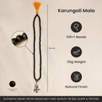 Rameshwaram Siddh Karthik Karungali Mala with Shiv Trishul Nandi Pendant | VastuKosha by Acharya Anuj