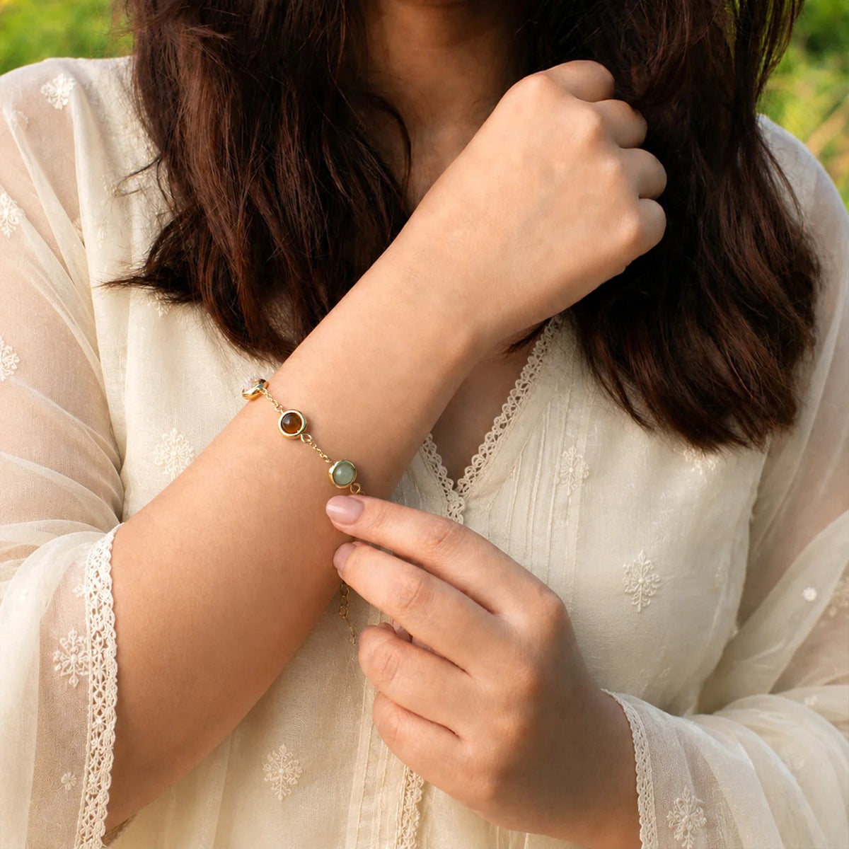 Metal Dhan Yog Bracelet for Women with FREE Raw Pyrite Anklet | VastuKosha by Acharya Anuj