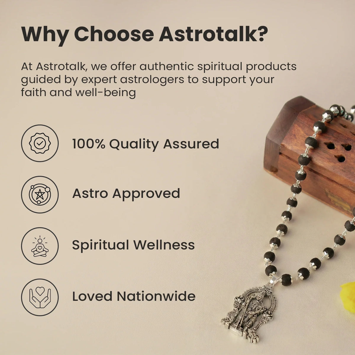 Rameshwaram Siddh Karthik Karungali Malai Murugan Vel Mala - 54 Beads | VastuKosha by Acharya Anuj