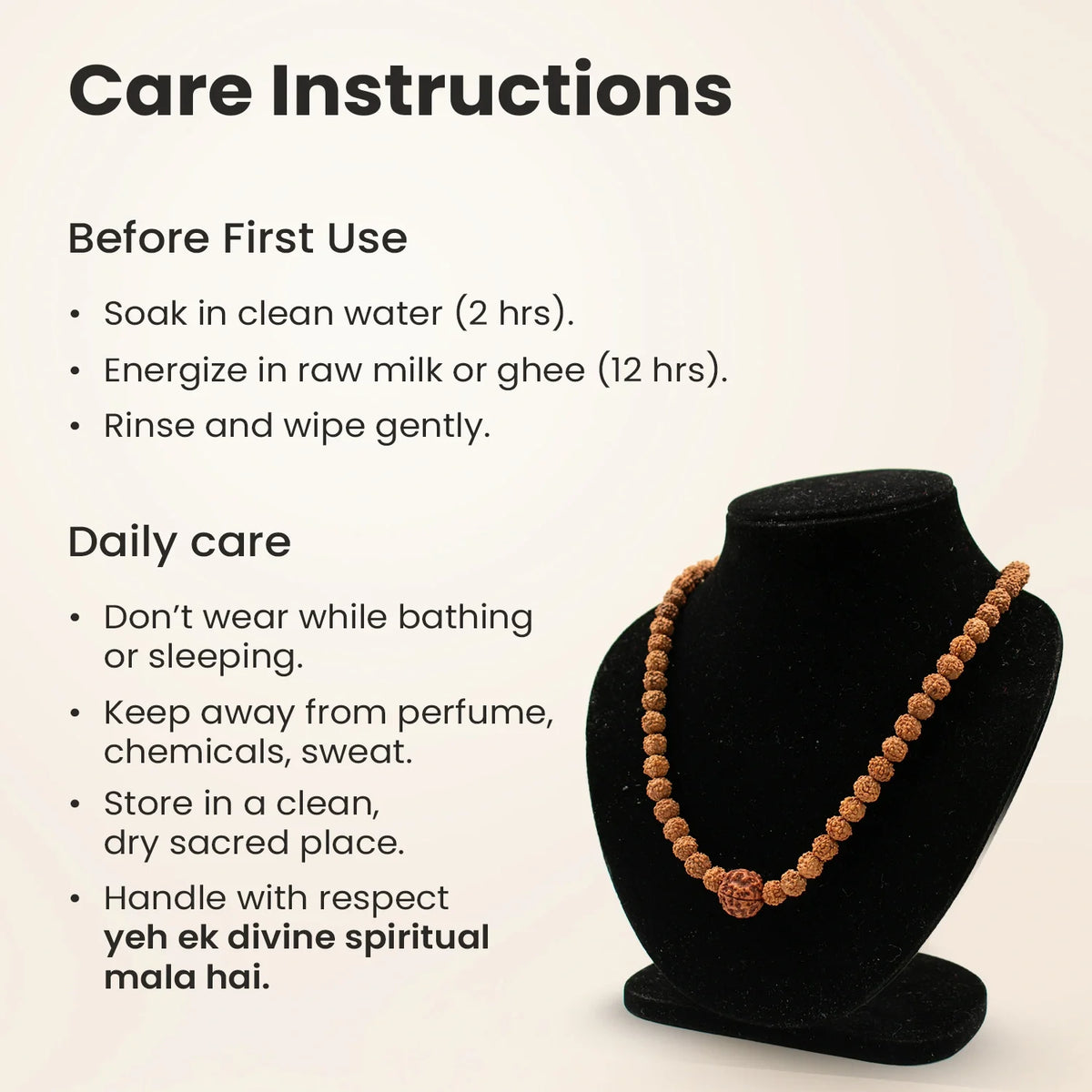 4 Mukhi Rudraksha Bead in 5 Mukhi Rudraksha Mala | VastuKosha by Acharya Anuj