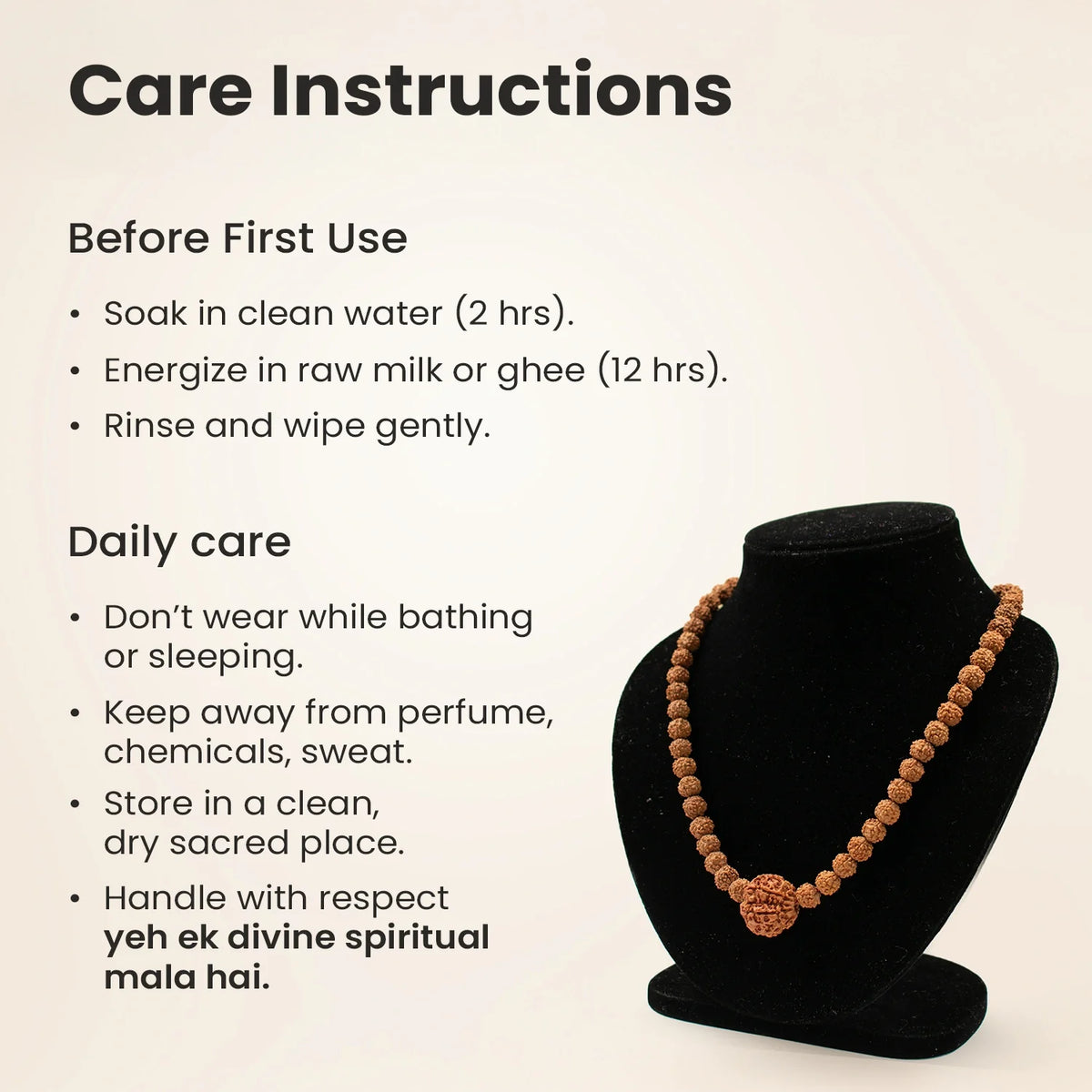 7 Mukhi Rudraksha Bead in 5 Mukhi Rudraksha Mala | VastuKosha by Acharya Anuj