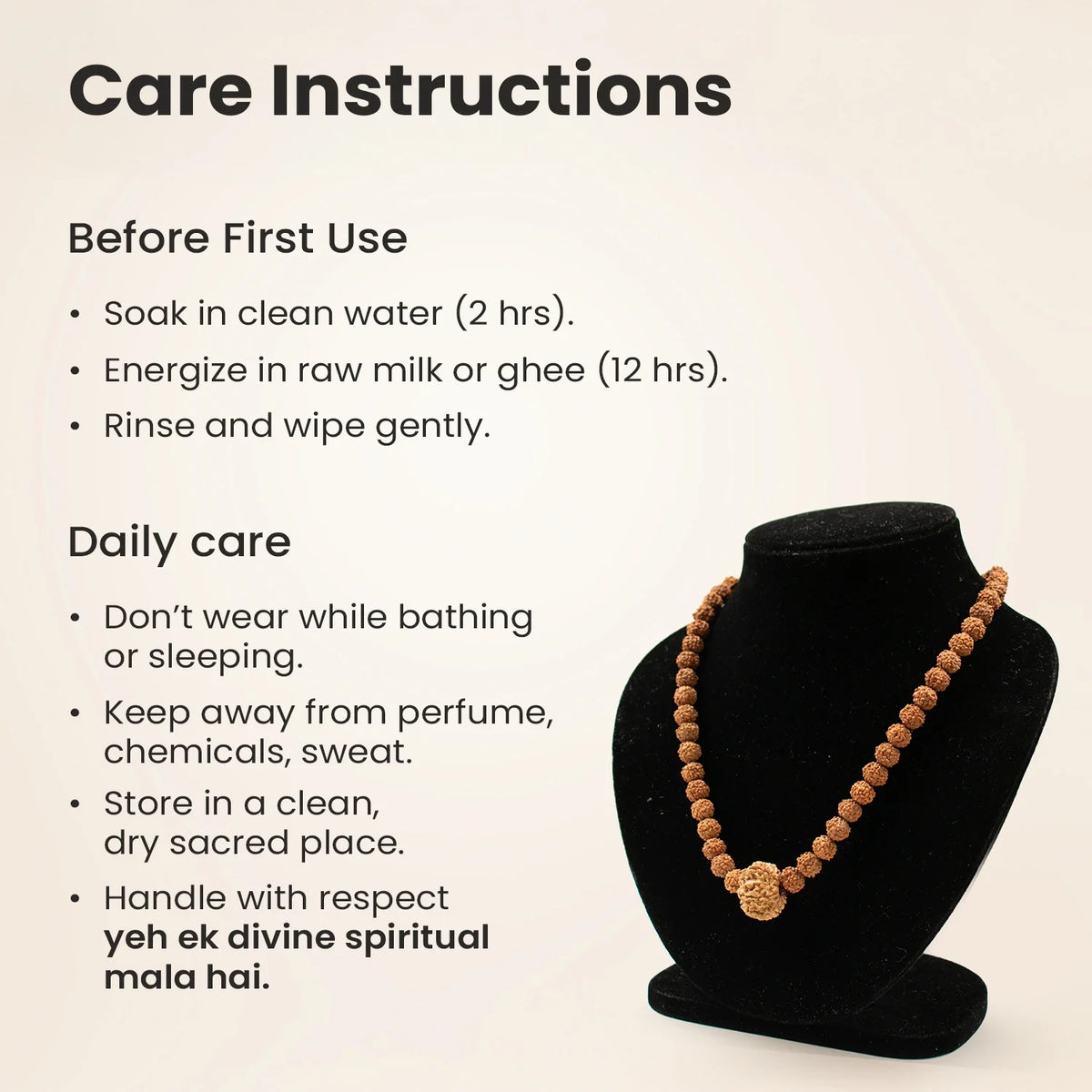 8 Mukhi Rudraksha Bead in 5 Mukhi Rudraksha Mala | VastuKosha by Acharya Anuj