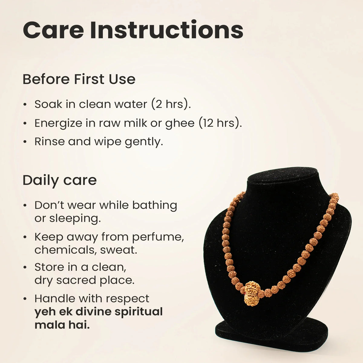 13 Mukhi Rudraksha Bead in 5 Mukhi Rudraksha Mala  | VastuKosha by Acharya Anuj