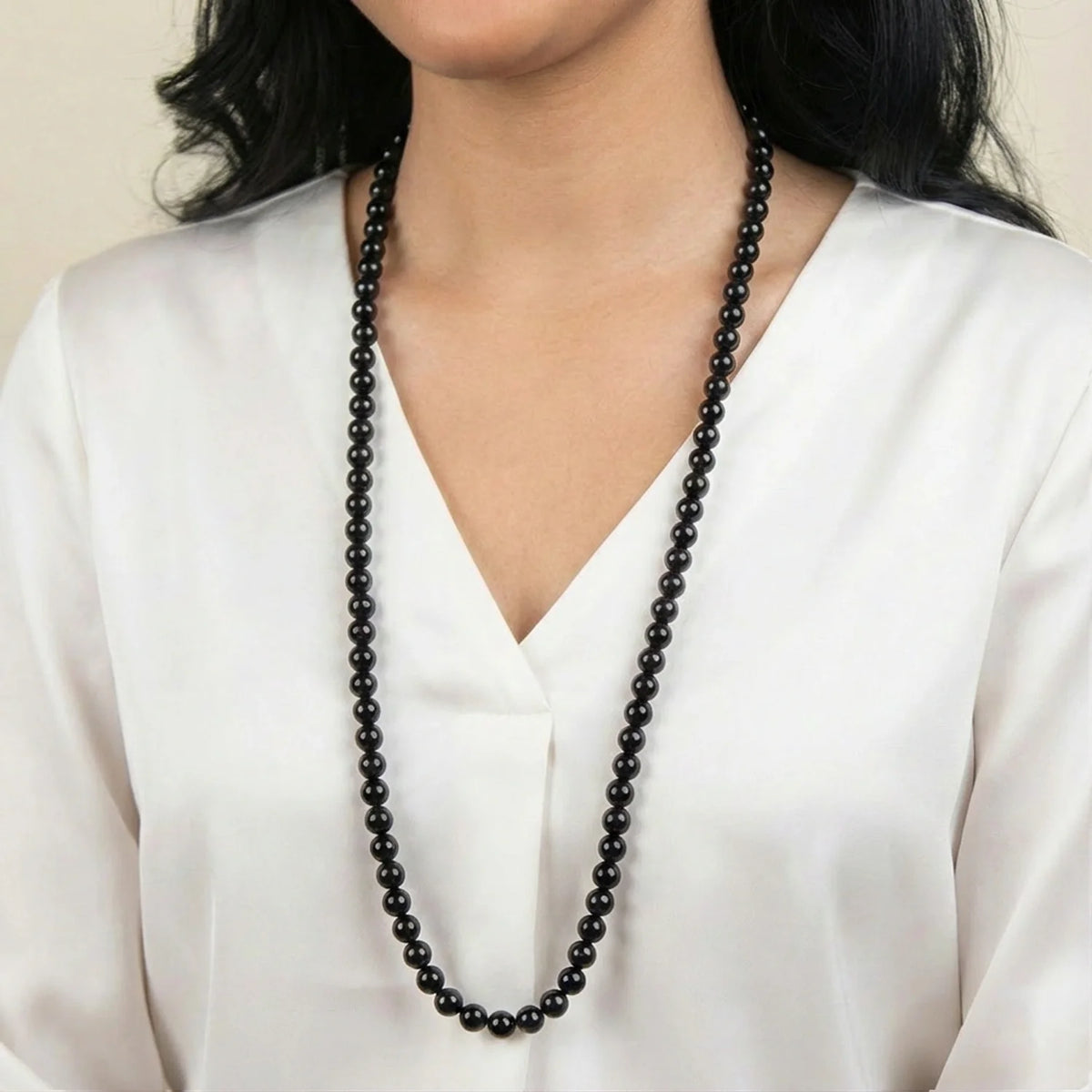 Black Obsidian Mala | VastuKosha by Acharya Anuj