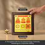 Shree Lakshmi Kuber Ganesh Yantra (6*6 inch) with Frame | VastuKosha by Acharya Anuj