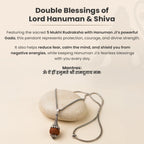 Siddh Rudraksha Hanuman Gada Pendant  | VastuKosha by Acharya Anuj