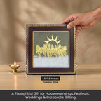 7 Horses on Pyrite & Selenite Dust Frame  | VastuKosha by Acharya Anuj