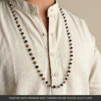 Rishikesh Siddh Divya Rudraksha Karungali Mala - Silver Capped | VastuKosha by Acharya Anuj