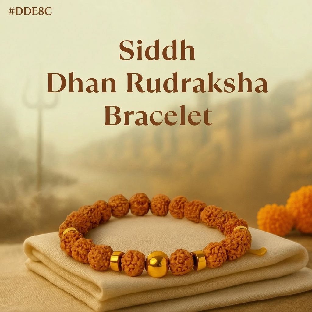 Rameshwaram Siddh Dhan Rudraksha Bracelet | VastuKosha by Acharya Anuj