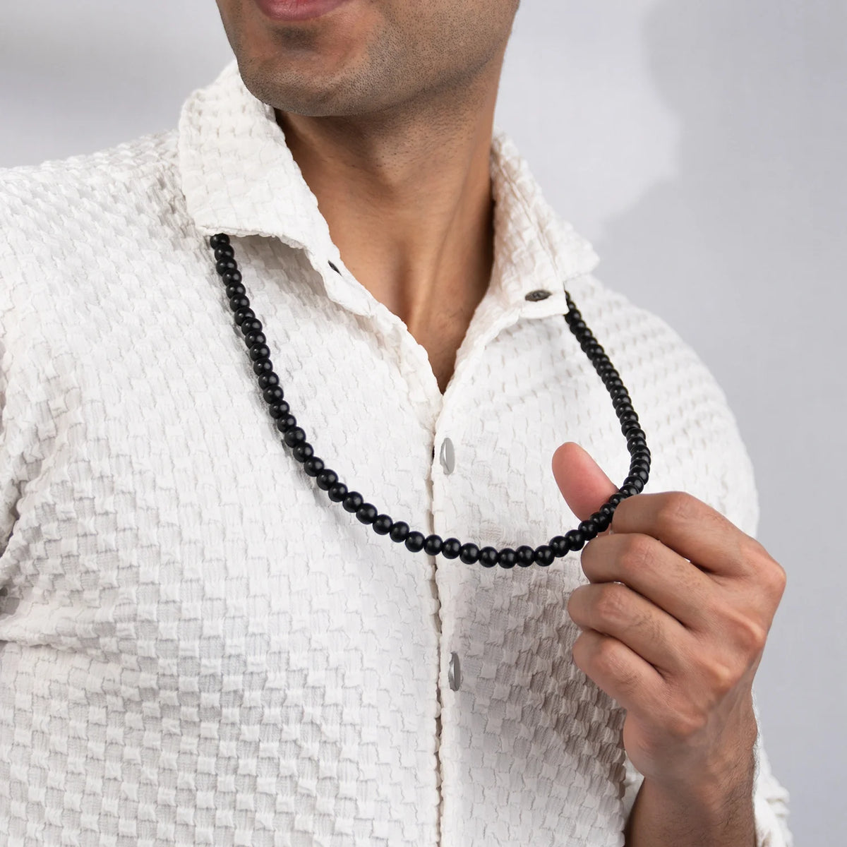 Rameshwaram Siddh Karthik Karungali Malai 8mm Stretchable - 108+1 Beads (Original Ebony Wood) | VastuKosha by Acharya Anuj