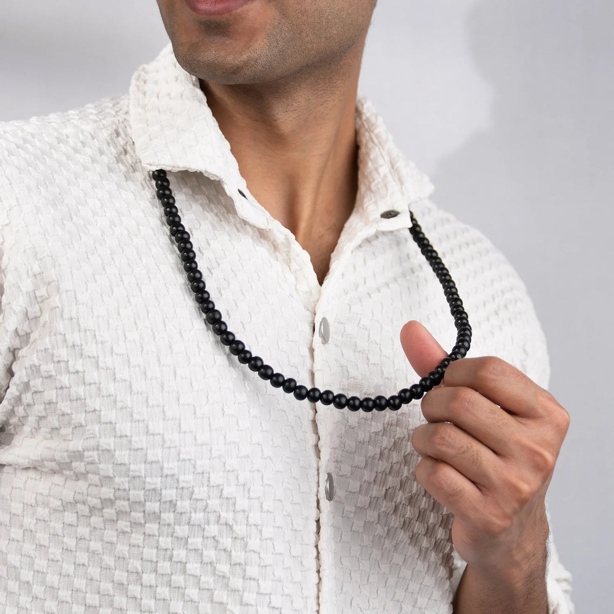 Rameshwaram Siddh Karthik Karungali Malai 8mm Stretchable - 108+1 Beads (Original Ebony Wood) | VastuKosha by Acharya Anuj