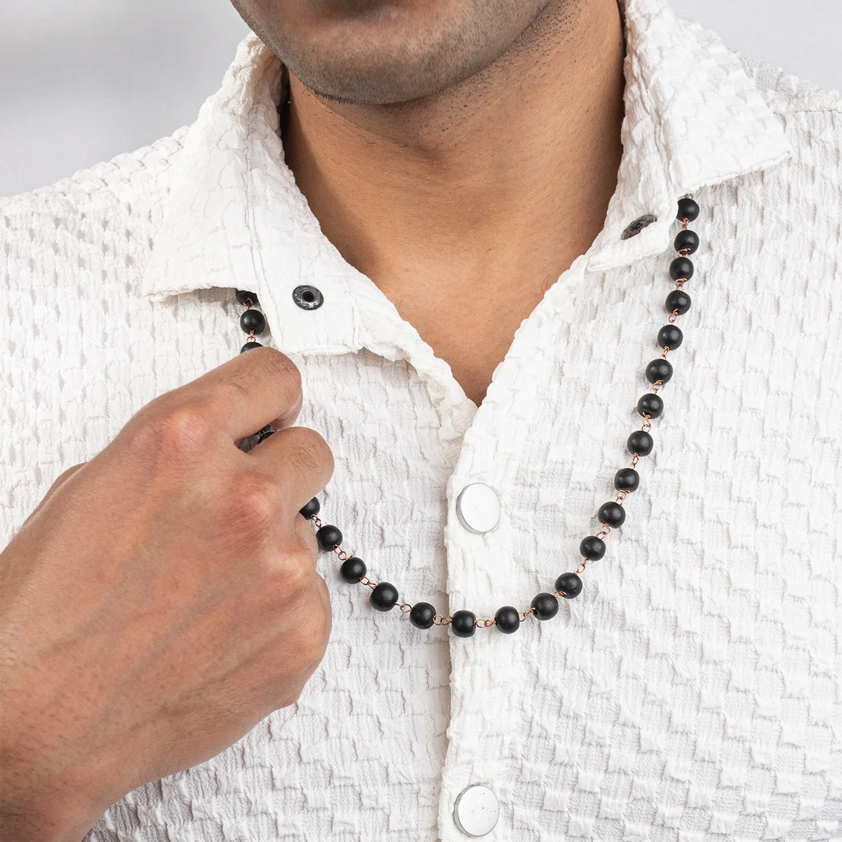 Rameshwaram Siddh Karthik Karungali Malai with Copper Wire ‚Äì 8mm (54+1 Beads) | VastuKosha by Acharya Anuj