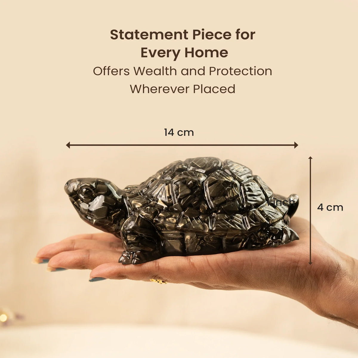 Collector's Edition Pyrite Tortoise (Kachhua) - Big Size - 8x heavier | VastuKosha by Acharya Anuj
