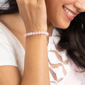 Rose Quartz Bracelet (Women - 6mm¬†Beads) | VastuKosha by Acharya Anuj