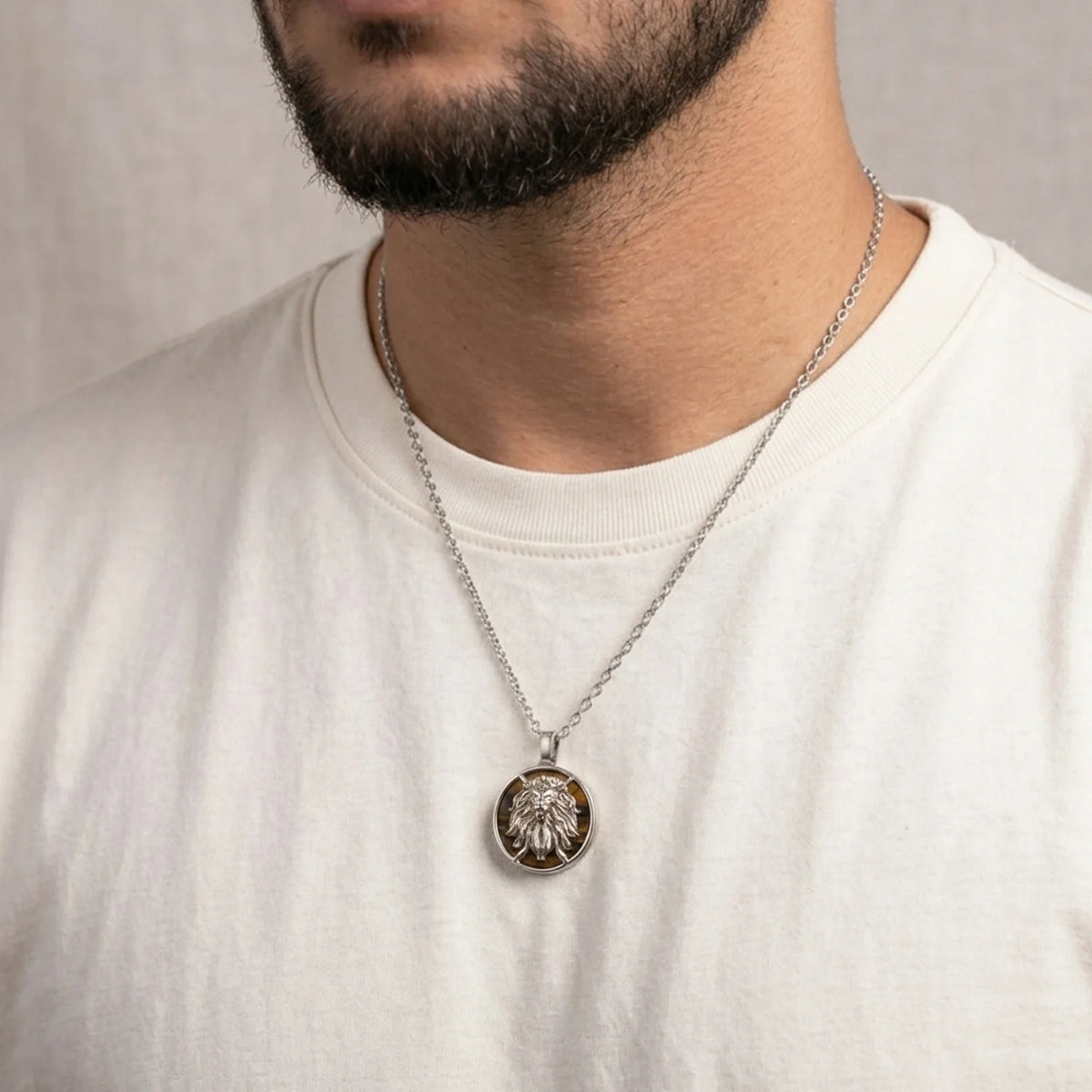 Unisex Leo Pendant (‡§∏‡§ø‡§Ç‡§π ‡§∞‡§æ‡§∂‡§ø) with Tiger Eye | VastuKosha by Acharya Anuj