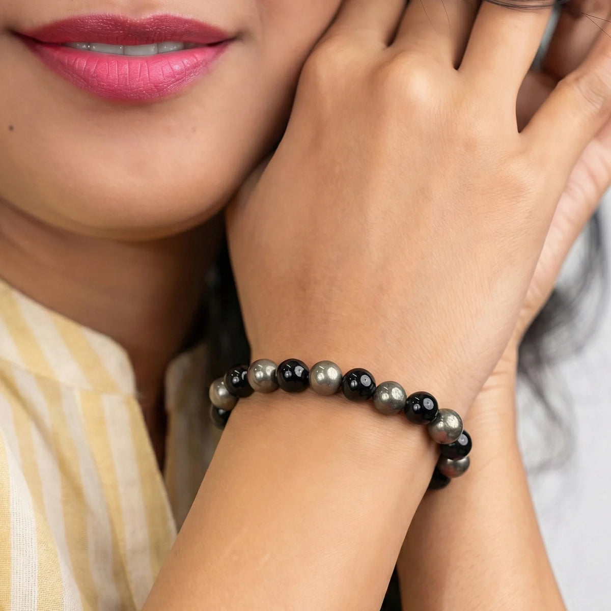 Richie Rich Bracelet with FREE Raw Selenite Plate | VastuKosha by Acharya Anuj