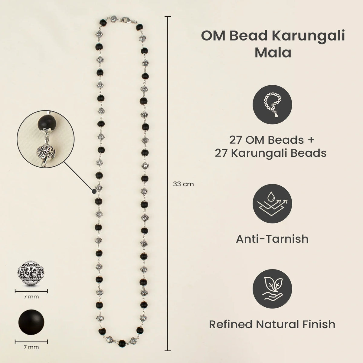 OM Bead Karungali Mala | VastuKosha by Acharya Anuj