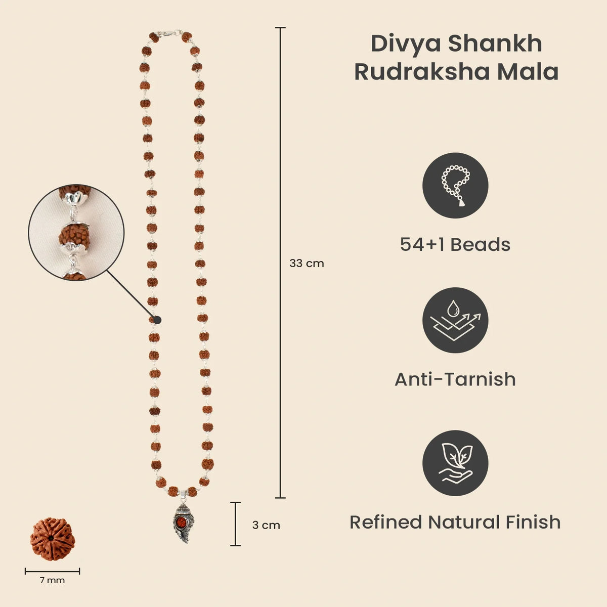 Divya Shankh Rudraksha Mala | VastuKosha by Acharya Anuj
