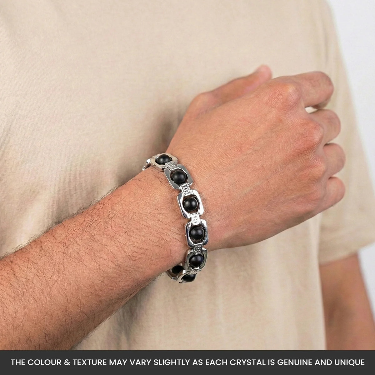 Metal Karungali Bracelet - Silver | VastuKosha by Acharya Anuj