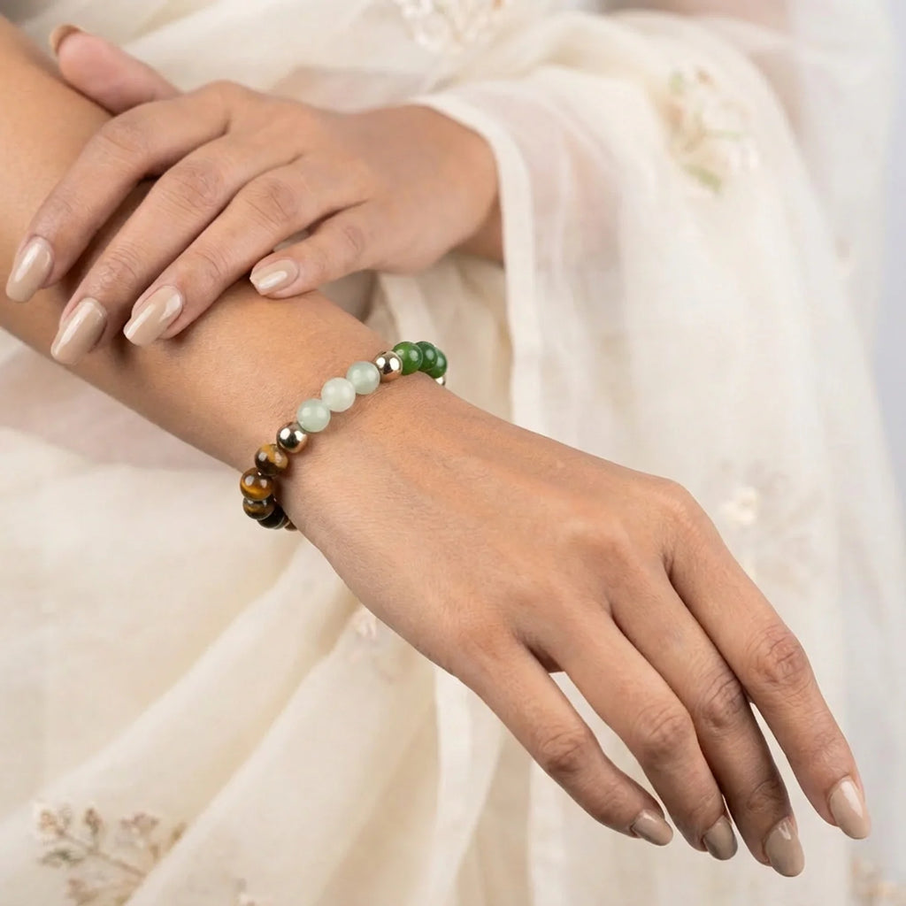 Vyapar Samriddhi Combo - Dhan Yog Bracelet with Citrine Pyramid | VastuKosha by Acharya Anuj