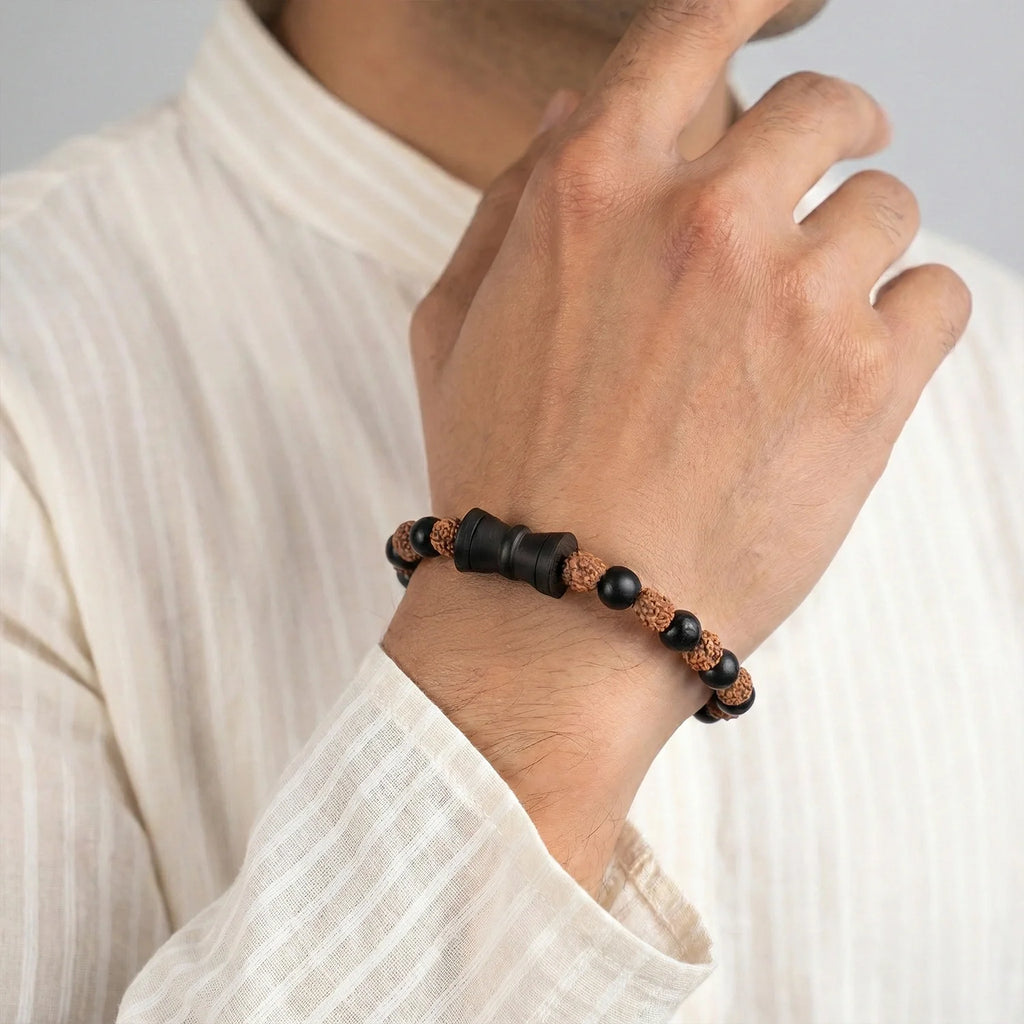 Rameshwaram Siddh Karthik Karungali Malai  Damru Bracelet | VastuKosha by Acharya Anuj