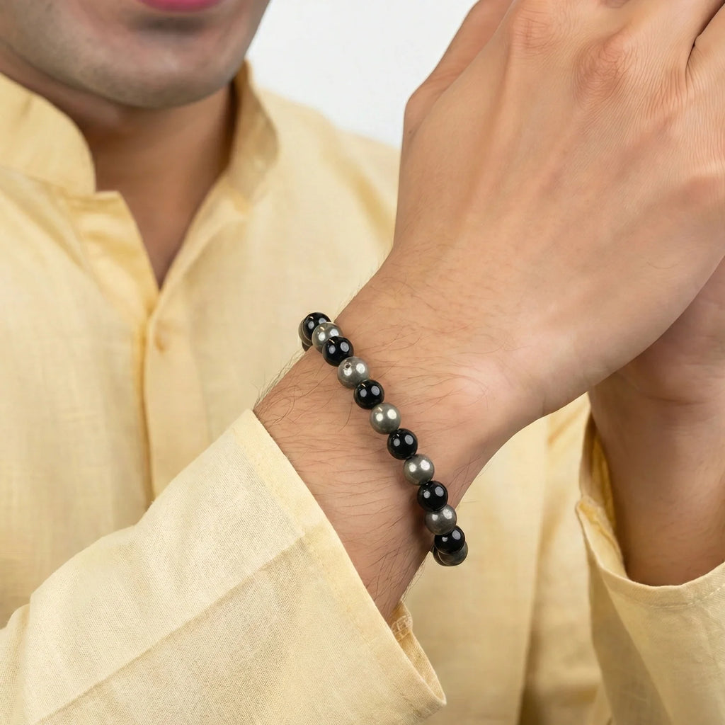 Richie Rich Bracelet with FREE Raw Selenite Plate | VastuKosha by Acharya Anuj