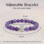 Amethyst Bracelet with FREE Raw Selenite Plate | VastuKosha by Acharya Anuj