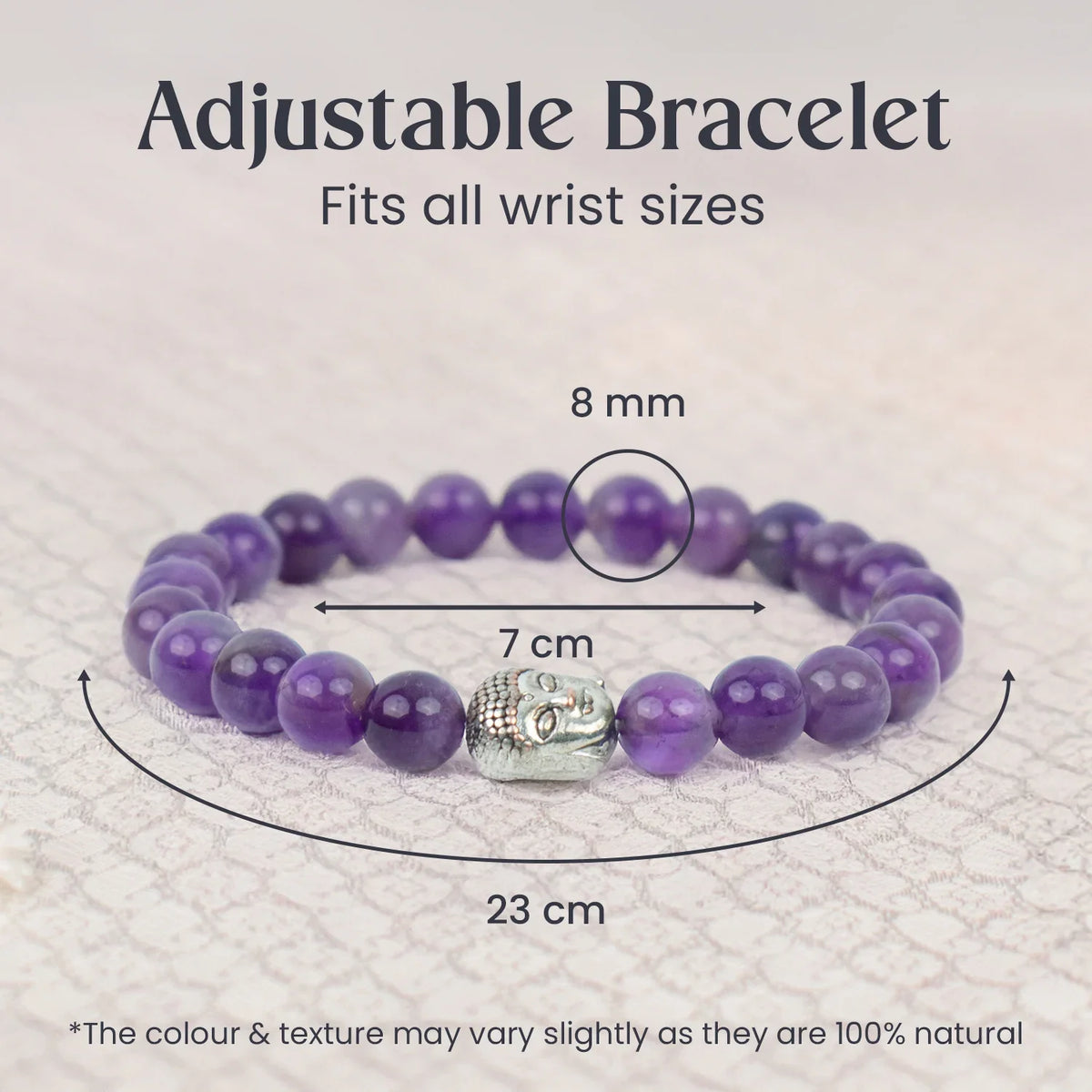Amethyst Bracelet with FREE Raw Selenite Plate | VastuKosha by Acharya Anuj