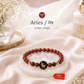 Aries (‡§Æ‡•á‡§∑ ‡§∞‡§æ‡§∂‡§ø) Zodiac Red Jasper & Tiger Eye Bracelet for Women | VastuKosha by Acharya Anuj