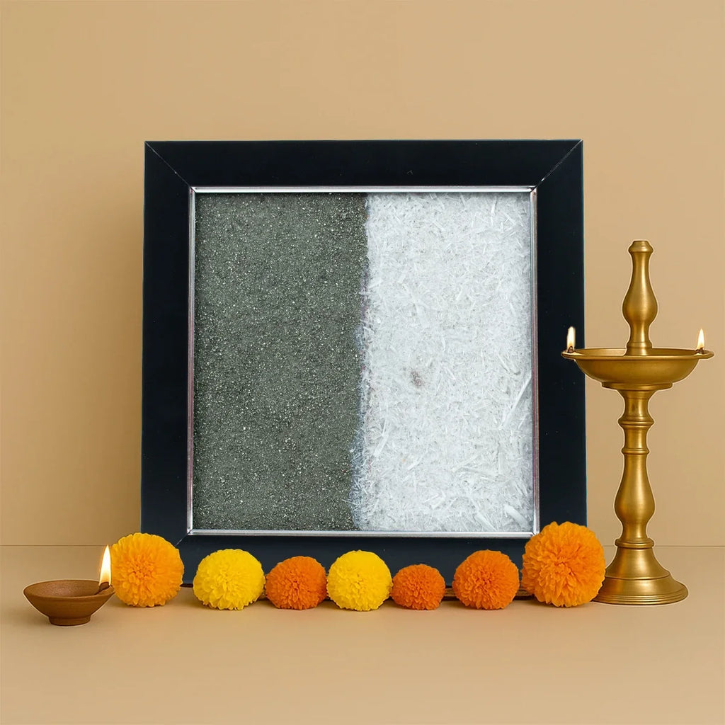 Dhan Varsha Frame with Pyrite & Selenite | VastuKosha by Acharya Anuj