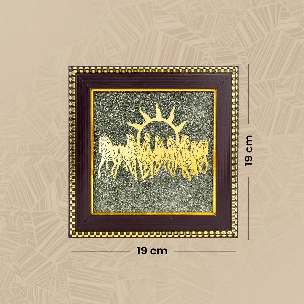 Maha Ashtlakshmi Siddh 7 Horses on Raw Pyrite Frame | VastuKosha by Acharya Anuj