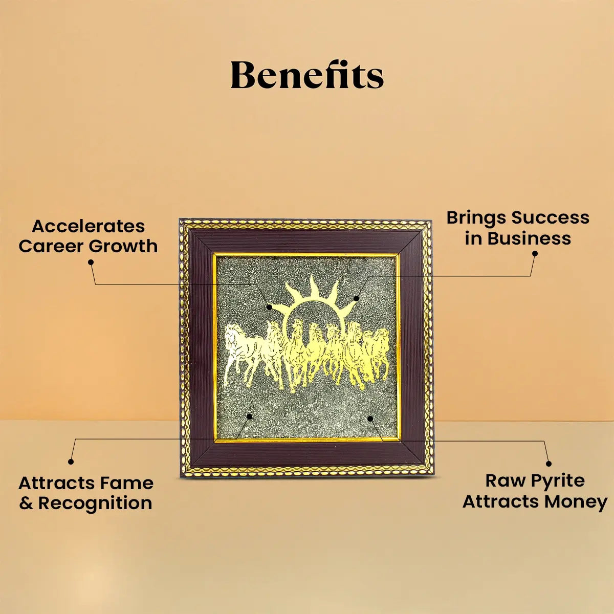 Maha Ashtlakshmi Siddh 7 Horses on Raw Pyrite Frame | VastuKosha by Acharya Anuj