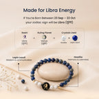 Libra (‡§§‡•Å‡§≤‡§æ ‡§∞‡§æ‡§∂‡§ø) Zodiac Lapis Lazuli & Howlite Bracelet for Women  | VastuKosha by Acharya Anuj